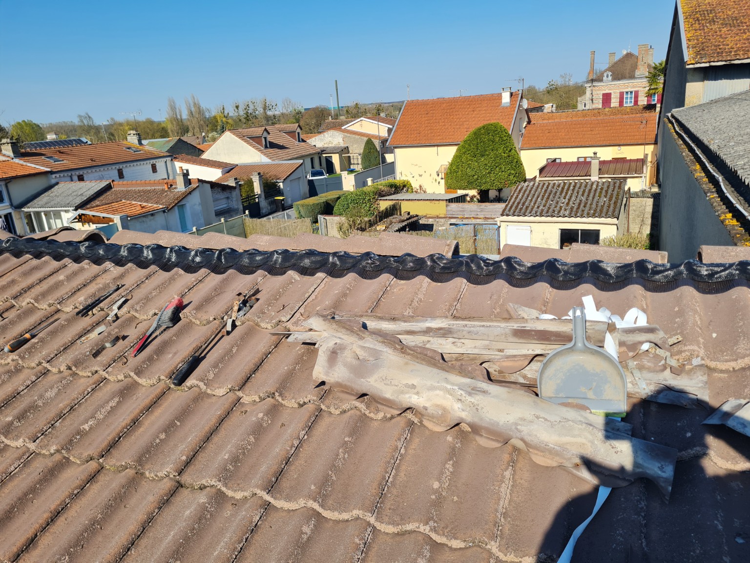 Intervention sur une toiture par Entreprise Mouzon